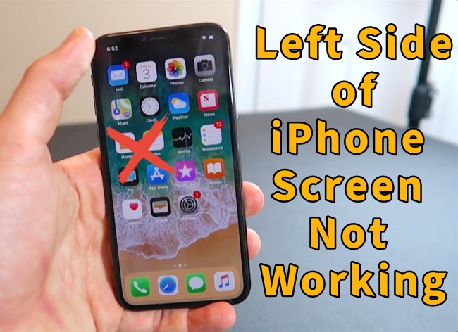 iphone left side of screen not working