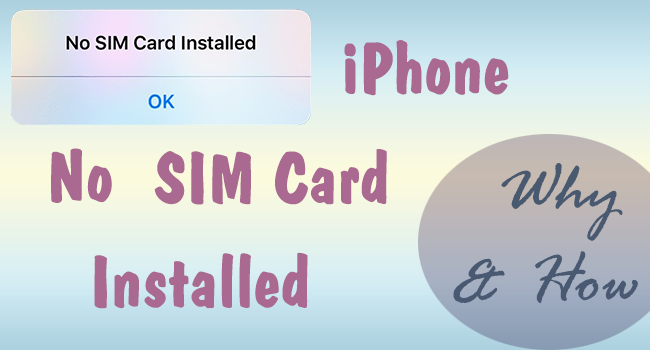 iphone no sim card installed