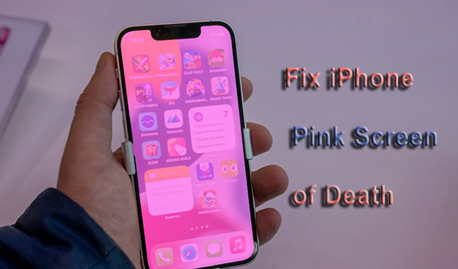 iphone pink screen of death