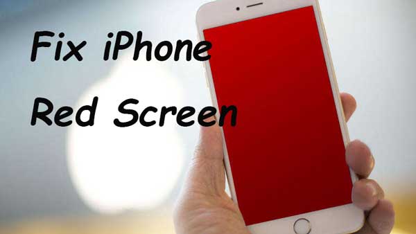 fix iphone red screen