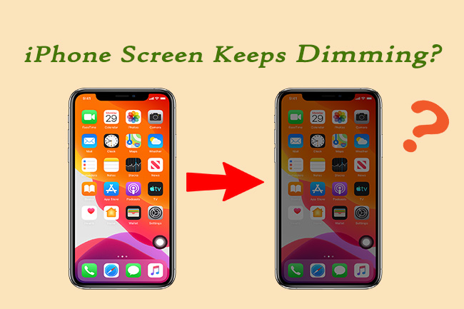 iphone screen keeps dimming