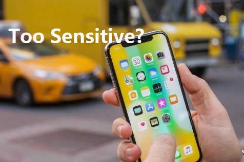 fix iphone screen sensitivity too high