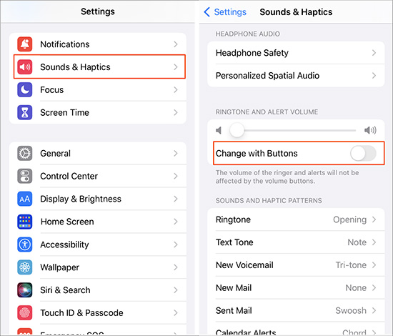 adjust sound settings