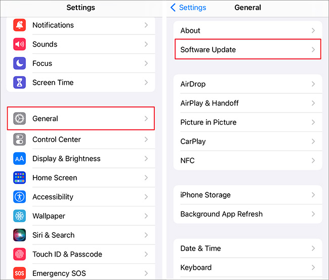 update iphone ios software