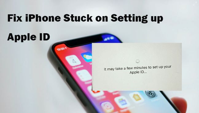 iphone stuck on setting up apple id