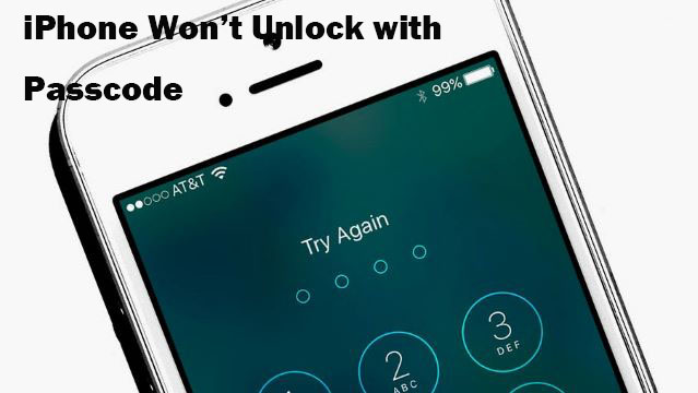 iphone wont unlock with passcode