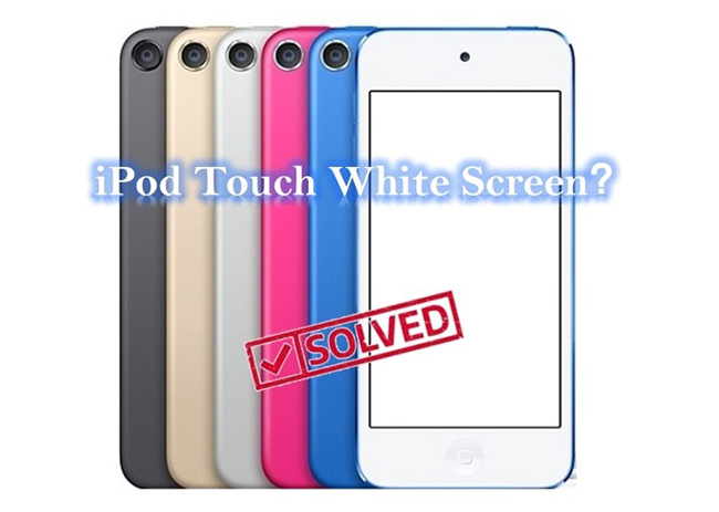 ipod touch has white screen