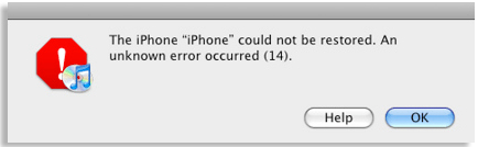 fix itunes error 14