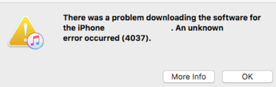 itunes error 4037