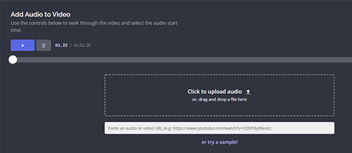 kapwing start adding audio