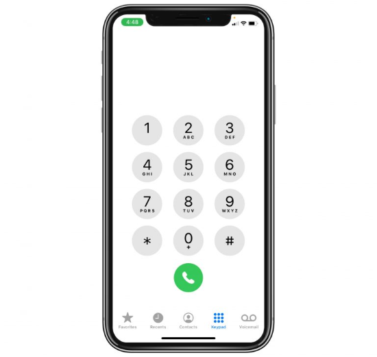 keypad with white background