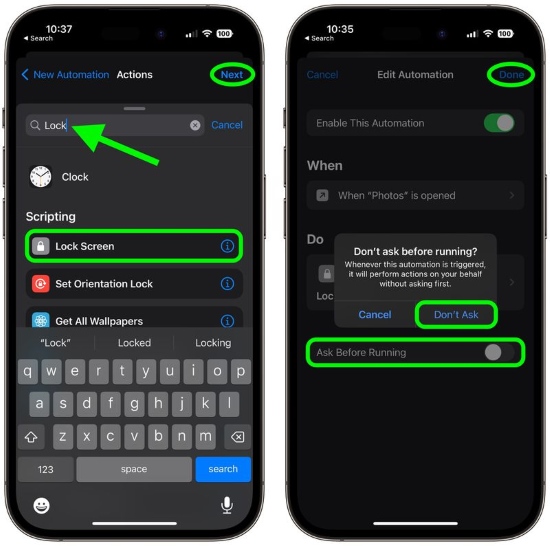 How to Lock Apps via iPhone Lock Screen Shortcut on iOS 16.4