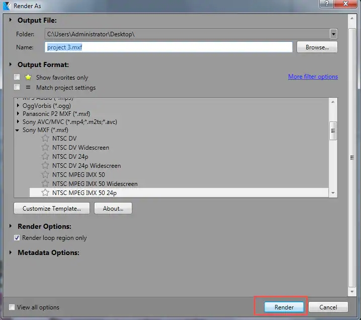 sony vegas mp4 no video
