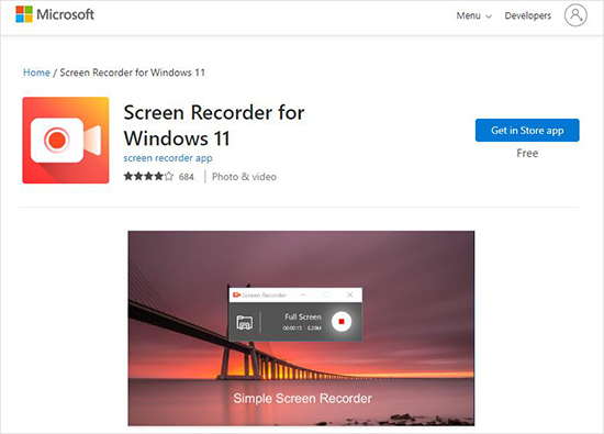 microsoft screen recorder for windows 11