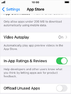 offload unused apps