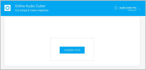 online audio cutter