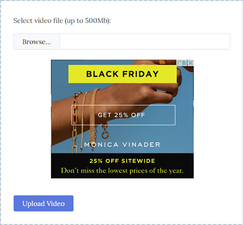 remove audio from video online in audio remover