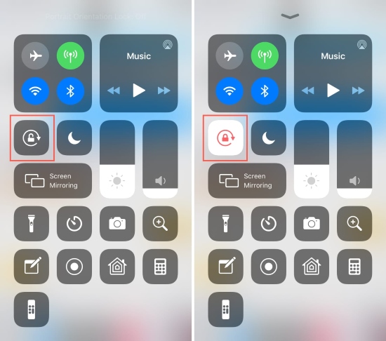 check orientation lock
