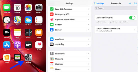 turn autofill on iphone