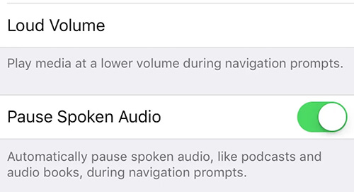 pause spoken audio on iphone