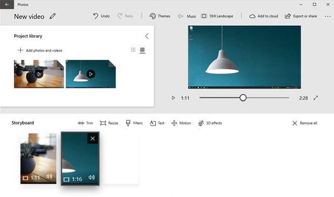 export the merged videos on windows 10