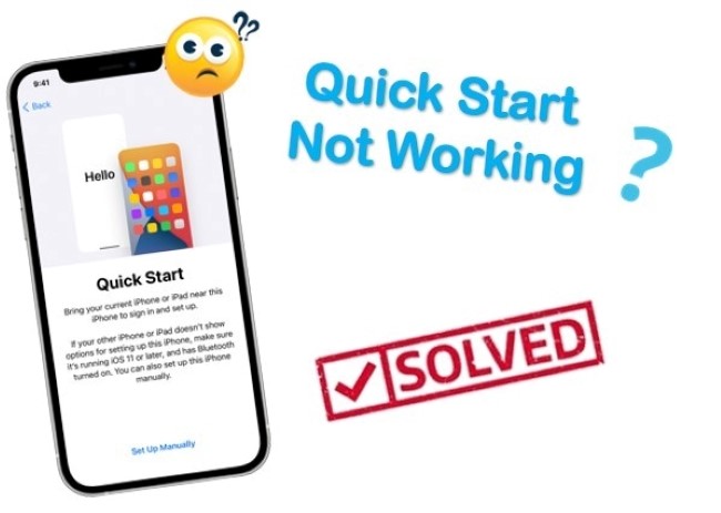 iphone quick start not working