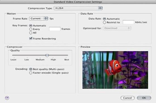 quicktime compression