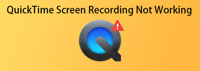 quicktime screen recording not working