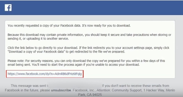 recover deleted facebook video archive settings