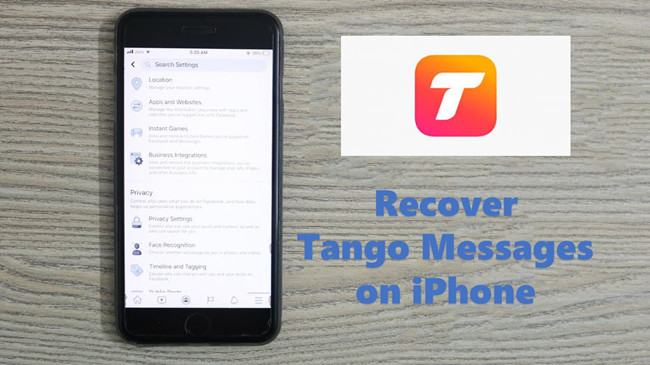recover tango messages on iphone
