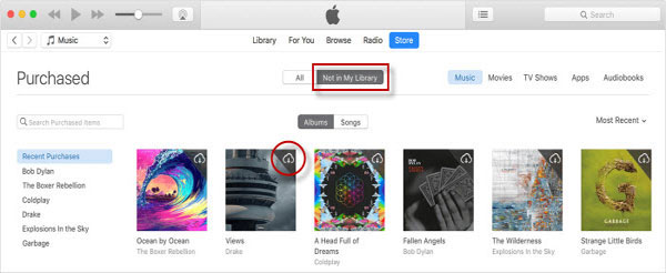 redownload music from itunes app