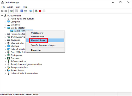 reinstall graphics card