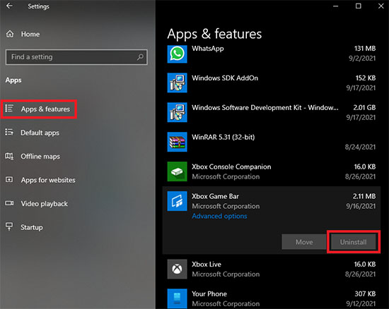 reinstall xbox app