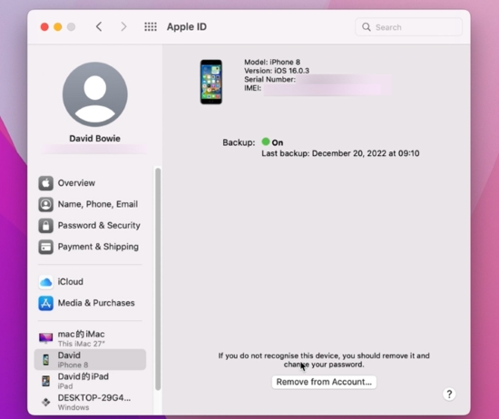 remove icloud account from iphone using mac