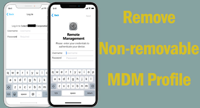 remove non-removable mdm profile