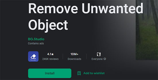 remove unwanted object