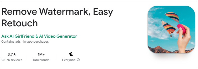 remove watermark, easy retouch
