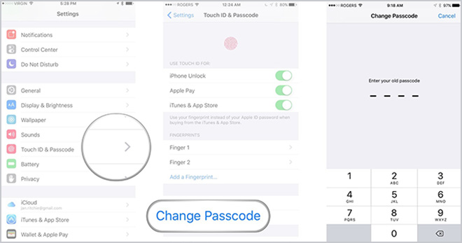 reset passcode on ipad