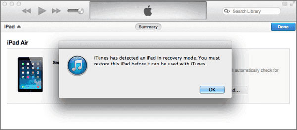 wipe ipad via itunes