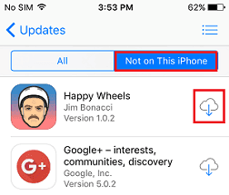 restore deleted apps on iphone through purchase list