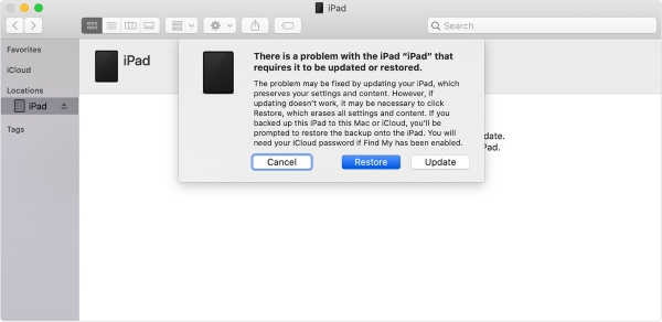 erase ipad in recovery mode