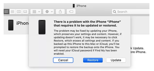 use itunes to restore iphone to unlock apple id