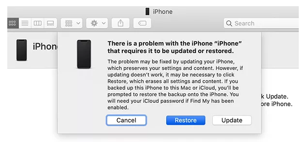 restore iphone in recovery mode