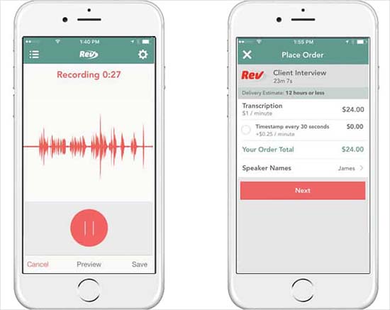 rev voice recorder