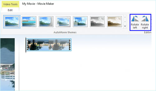 rotate video in windows movie maker