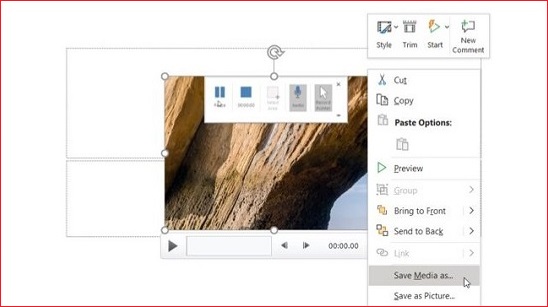 save the recording on powerpoint