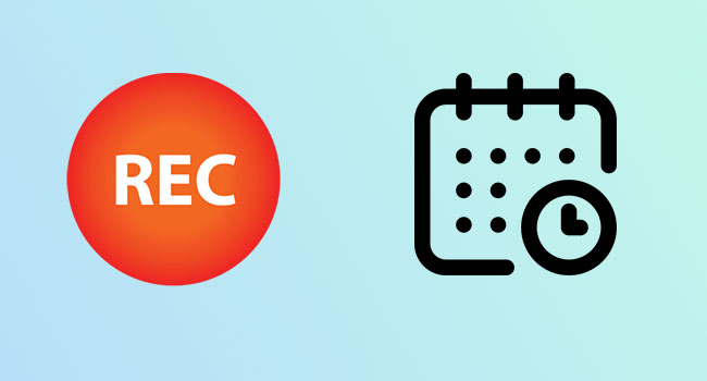 schedule screen recording