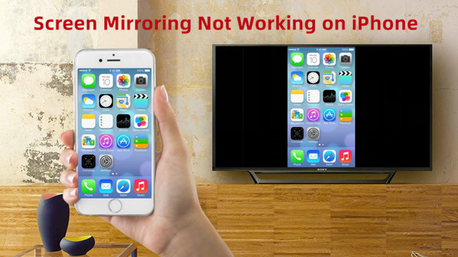 screen mirroring not working on iphone