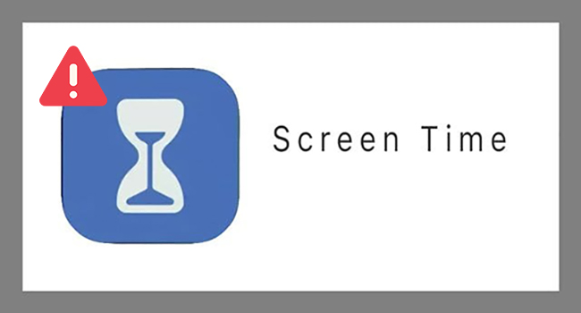 screen time not working