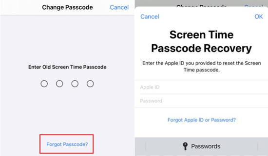 bypass screen time with apple id